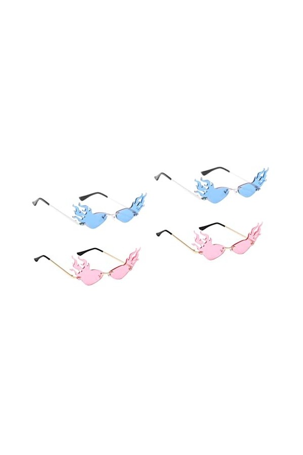 Toyvian 6 Pièces Des Lunettes Feu Lunettes De Mode Pour Femmes Lunettes De Soleil Femme Tendance Lunettes De Soleil De Mode P