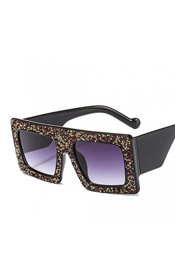 ZYIZEE Lunettes de Soleil Lunettes de Soleil carrées surdimensionnées pour Femmes Lunettes de Soleil rétro à la Mode AD