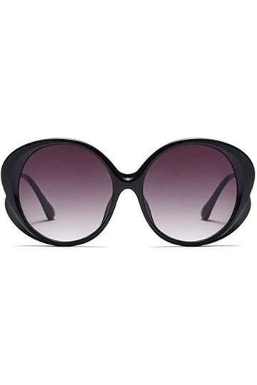 NIUASH Lunettes de Soleil polarisées Lunettes de Soleil de Mode Femmes Lunettes de Soleil Rondes rétro Transparent Forme de F