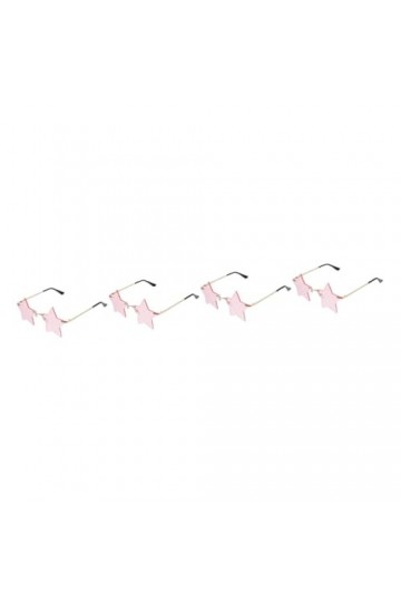 TENDYCOCO 4 Paires De Lunettes De Soleil De Fête Nouveauté Lunettes De Soleil De Fête Lunettes De Soleil Déguisées Lunettes É