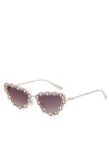 MUTYNE Lunettes de soleil yeux de chat brillant en cristal de luxe pour femmes Vintage mode lunettes de soleil Sexy femmes nu
