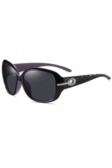 SONISA Lunettes de soleil polarisées pour femmes, verres de soleil classiques à grande monture, Vintage 2023, violet