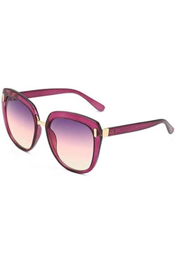 NIUASH Lunettes de Soleil polarisées Populaire Élégant Cat Eye Femmes Lunettes De Soleil Hommes Vintage Lunettes Femme Transp