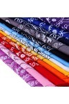 Anpro 12PCS Bandanas Foulard Coton - Bandanas Multicolores Pour les Cheveux, le Cou, la tête, Paisley Foulard Bandana Pour Ho