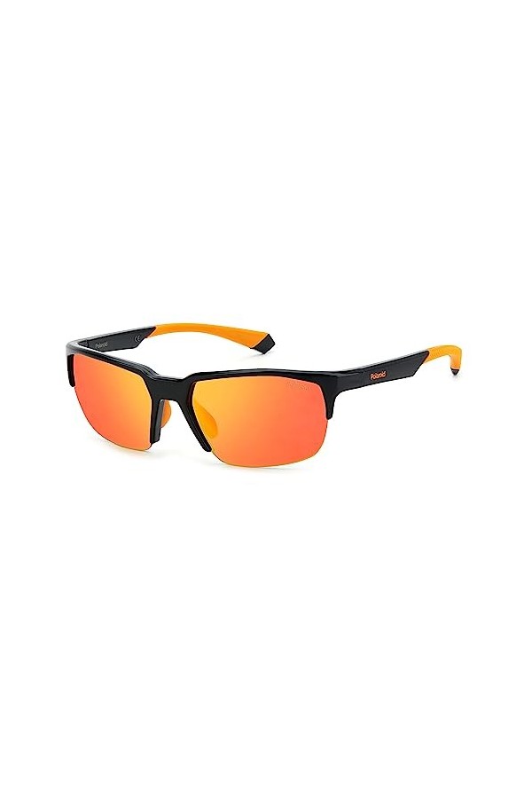 Polarois Sport PLD 7041/s Sunglasses, 08A/M9 Black Grey, L Unisex