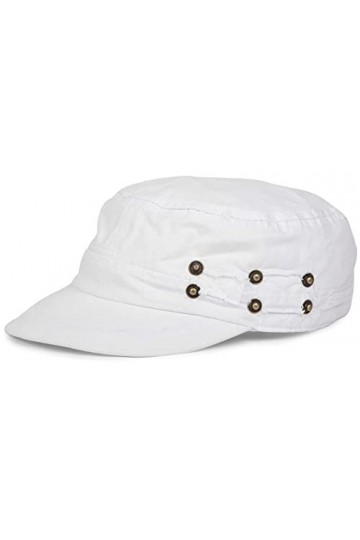 styleBREAKER Casquette Militaire dans lavé, Look usé, cru, réglable, Unisexe 04023011, Couleur:Beige
