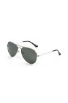Ocean Sunglasses - Banila aviator - lunettes de soleil en Métal - Monture : Argent - Verres : Vert 18110.4 