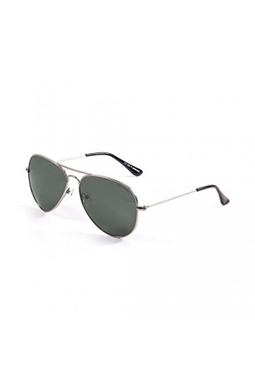 Ocean Sunglasses - Banila aviator - lunettes de soleil en Métal - Monture : Argent - Verres : Vert 18110.4 