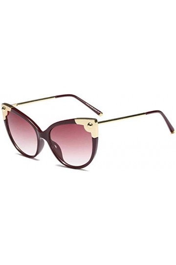 NIUASH Lunettes de Soleil polarisées Lunettes de Soleil Oeil de Chat Mode Femmes Grandes Lunettes de Soleil Femme lentille dé