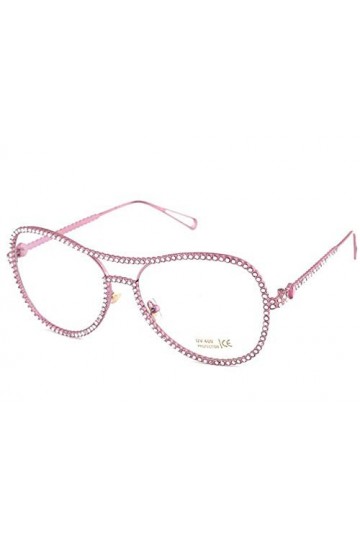 NIUASH Lunettes de Soleil polarisées Lunettes de Soleil Femmes décoratives en cuivre Cadre Miroir lentille Double Pont Lunett