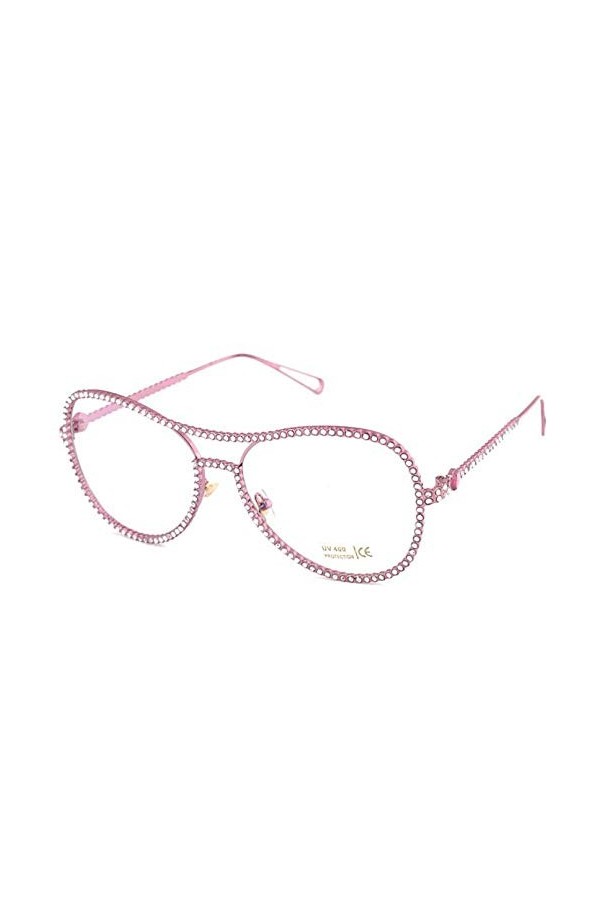 NIUASH Lunettes de Soleil polarisées Lunettes de Soleil Femmes décoratives en cuivre Cadre Miroir lentille Double Pont Lunett