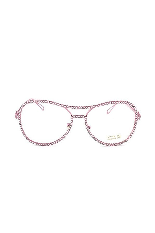 NIUASH Lunettes de Soleil polarisées Lunettes de Soleil Femmes décoratives en cuivre Cadre Miroir lentille Double Pont Lunett