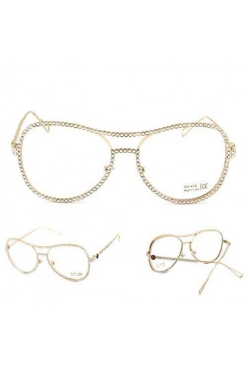 NIUASH Lunettes de Soleil polarisées Lunettes de Soleil Femmes Cadre en cuivre décoratif lentille Miroir Double Pont Lunettes