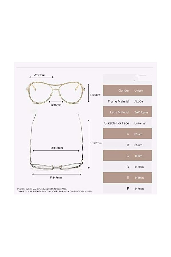 NIUASH Lunettes de Soleil polarisées Lunettes de Soleil Femmes Cadre en cuivre décoratif lentille Miroir Double Pont Lunettes
