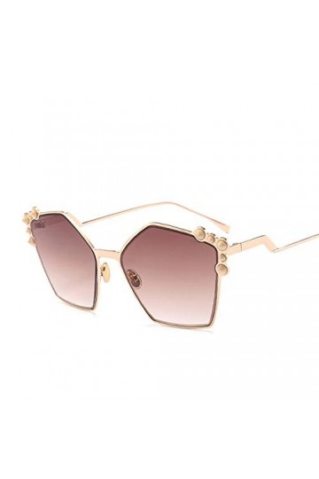 ZYIZEE Lunettes de Soleil Lunettes de Soleil irrégulières Femmes Cadre de Lunettes de Soleil Miroir carré Cateye Female-E