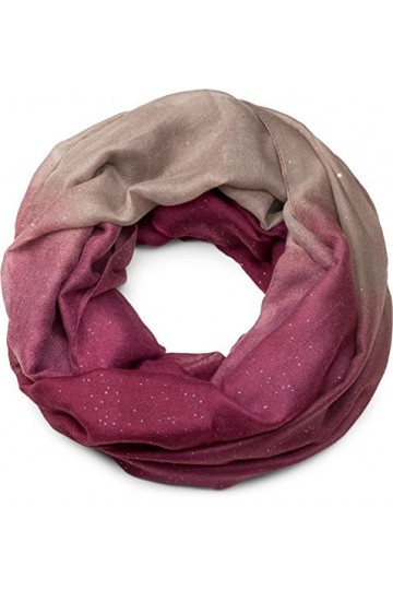 styleBREAKER belle écharpe snood brillante avec un dégradé de couleur, écharpe à paillettes, paillettes, écharpe, toile, pour