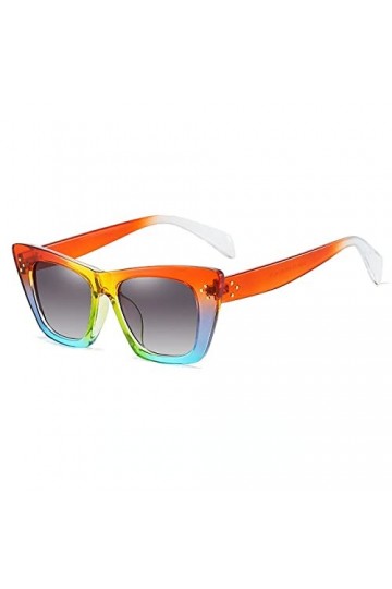 HPIRME Lunettes de soleil œil de chat femmes lunettes rétro léopard lunettes de soleil UV400 lunettes de soleil dégradé de ve