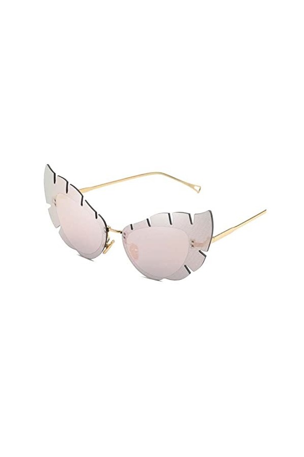 XINXIN Lunettes De Soleil for Femmes en Métal for Les Yeux De Chat, Lunettes De Fête for Vacances De Plage De Vacances Color