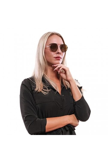 Ted Baker London Macy Lunettes de Soleil, Doré/Noir, 52 Femme