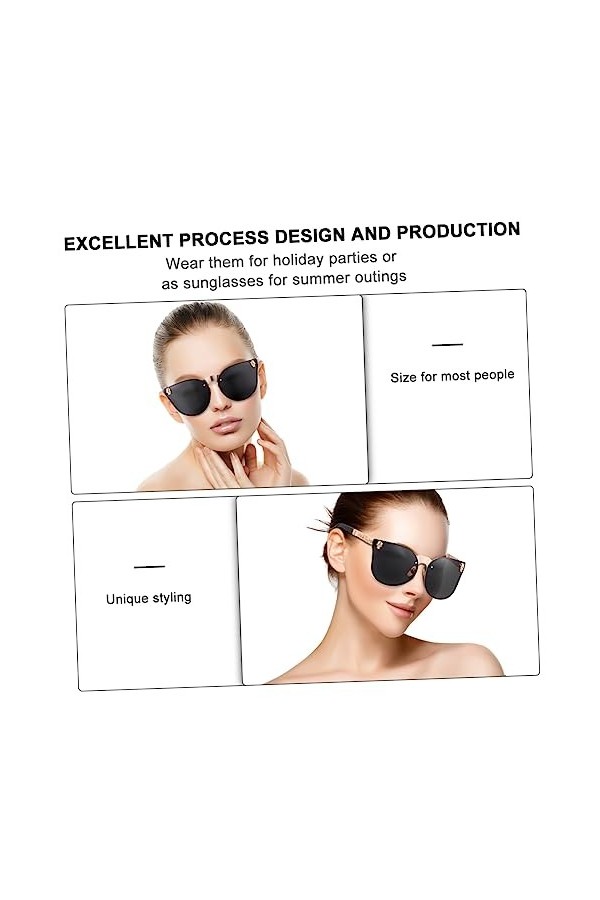 ABOOFAN 3 Pcs Lunettes De Soleil Lunettes De Soleil DÉté Lunettes De Soleil Pour Femmes Lunettes De Soleil Femmes Polarisées