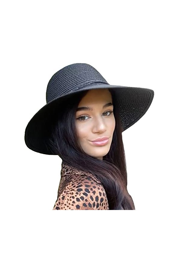 TOSKATOK Chapeau de Soleil dété Pliable pour Femme-Taille Unique-Blanc
