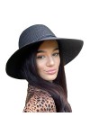 TOSKATOK Chapeau de Soleil dété Pliable pour Femme-Taille Unique-Blanc