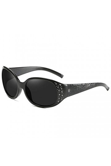 PSSYXT Lunettes de soleil Lunettes de soleil polarisées femmes dame élégant strass lunettes de soleil voyage lunettes de sole