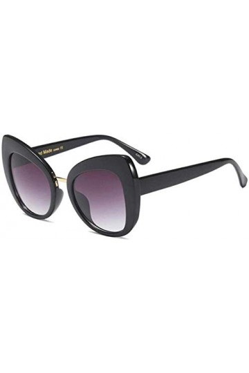 NIUASH Lunettes de Soleil polarisées Lunettes de Soleil célèbres Tendances Grand Cadre Lunettes de Soleil Yeux de Chat Femmes