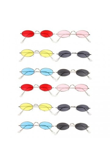GALPADA 12 Paires Lunettes De Soleil Ovales Lunettes De Soleil à Monture Ronde Lunettes De Soleil à Monture Brillante Lunette