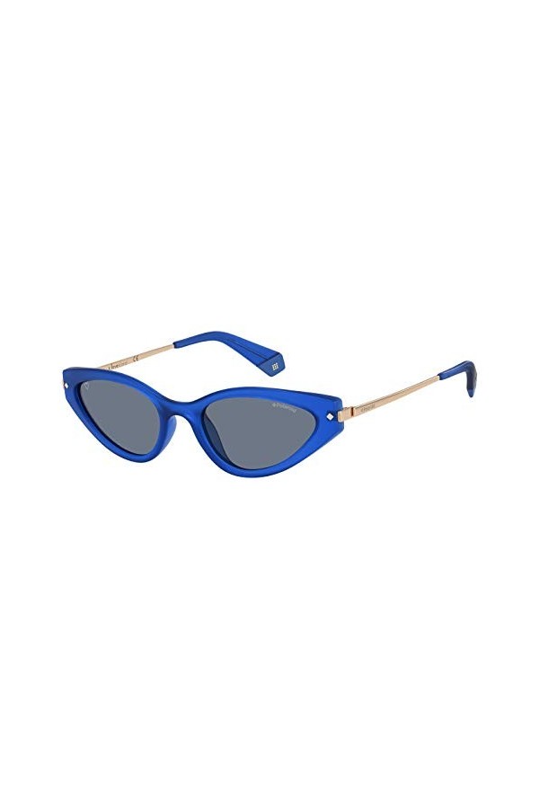 Polaroid PLD 4074/S/Li Lunettes de Soleil, Bleu, 53 Mixte
