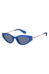 Polaroid PLD 4074/S/Li Lunettes de Soleil, Bleu, 53 Mixte
