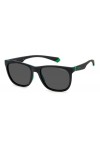 Polaroid PLD 2140/s Sunglasses, 3OL/M9 MT BLK GRN, 55 Unisex