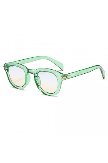 HCHES Lunettes de soleil rondes pour hommes femmes lunettes de soleil carrées rétro vintage, vert, dégradé, taille unique