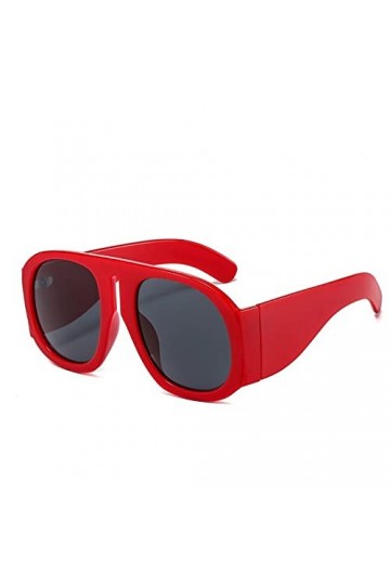 SHEANAON Lunettes de Soleil carrées à la Mode Femmes One Piece Big Shades Femmes Lunettes de Soleil surdimensionnées Hommes