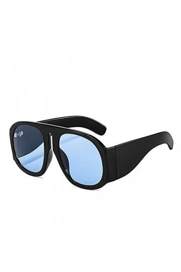 SHEANAON Lunettes de Soleil carrées à la Mode Femmes One Piece Big Shades Femmes Lunettes de Soleil surdimensionnées Hommes