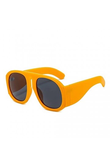 SHEANAON Lunettes de Soleil carrées à la Mode Femmes One Piece Big Shades Femmes Lunettes de Soleil surdimensionnées Hommes