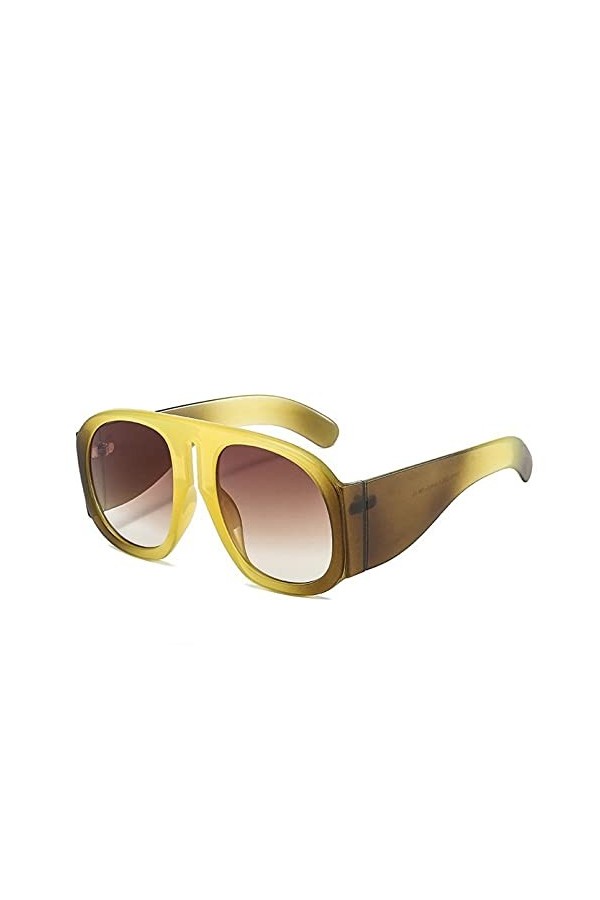 SHEANAON Lunettes de Soleil carrées à la Mode Femmes One Piece Big Shades Femmes Lunettes de Soleil surdimensionnées Hommes