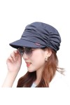 CHENGZI Béret Cloche en coton pour femme Newsboy Cabbie - Rouge - Taille Unique