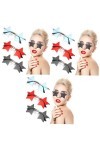 jojofuny 9 Paires Lunettes De Fête Drôles Cotillons Tropicaux Lunettes Élégantes Lunettes De Soleil Étoiles Pour Femmes Lunet