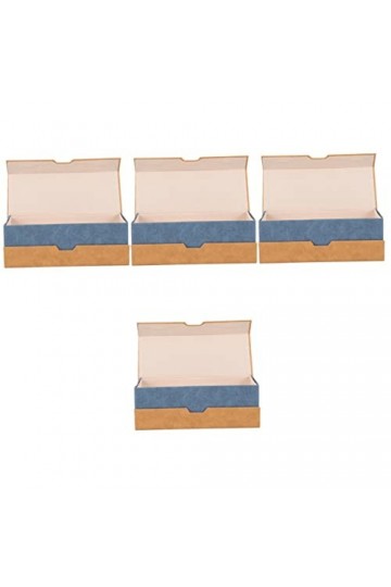 KALLORY 4 Pièces À Lunettes À Double Usage Marron Lunettes De Soleil À Lunettes Rigide Pour Femmes De Voyage Pour Lunettes De