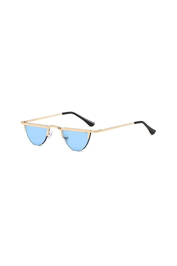 MUTYNE Lunettes de soleil demi-monture classiques femmes demi-cercle lunettes de soleil dames Vintage tendance nuances femme