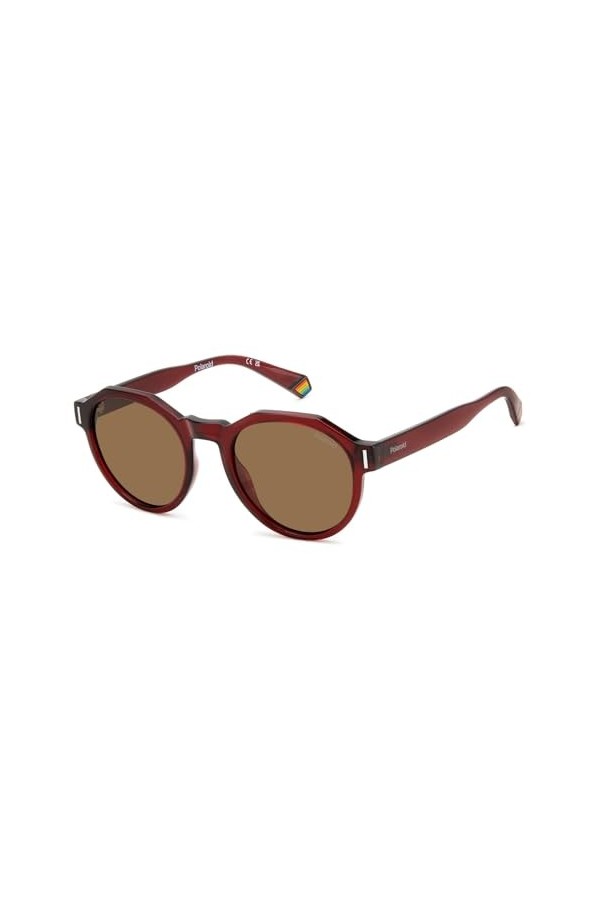 Polaroid PLD 6207/S 52/21/145 Unisex Adult Sunglasses, LHF/SP Burgundy, 52