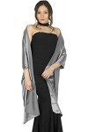 BlackButterfly Etole Châle Wrap en satin pour mariage, bal de promo, soirée Bordeau, Taille unique 