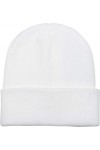 styleBREAKER Classique Bonnet Tricoté, Fine Tricot, Chaud, Unisexe 04024029, Couleur:Blanc