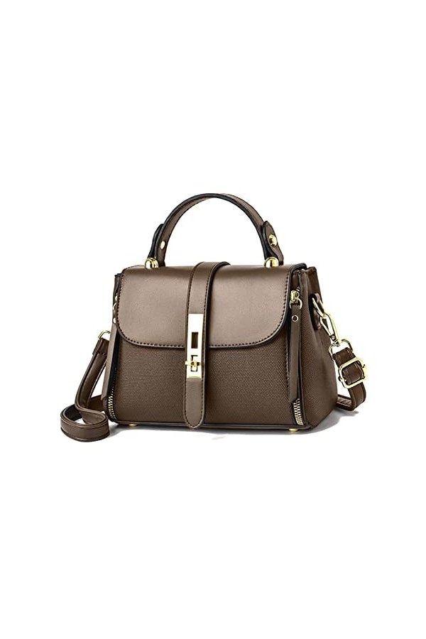 FANDARE Sac à Main Femme Sac à Bandouliere Étanche Sacs Portés Épaule Sac Messager PU Cuir Sac Fourre Sacoche pour Voyage Tra