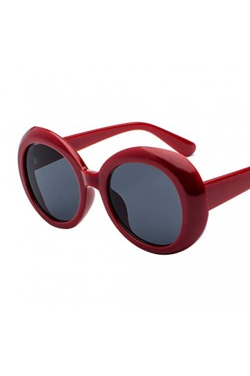 QINGZHOU Lunettes de soleil, Lunettes de soleil ovales rétro Hommes et femmes Lunettes de soleil multicolores Grandes monture