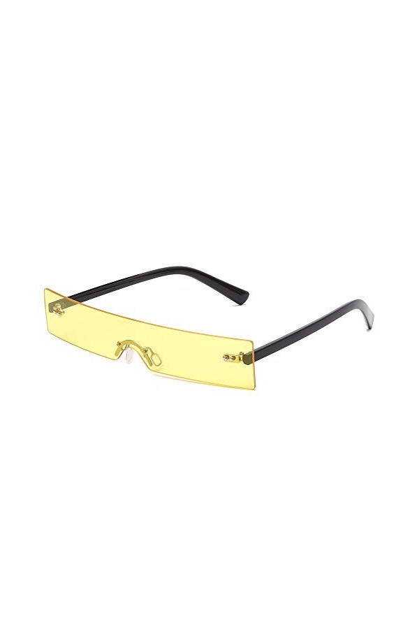 QINGZHOU Lunettes de Soleil,Lunettes de soleil carrées longues personnalisées hommes et femmes à la mode lunettes de soleil d