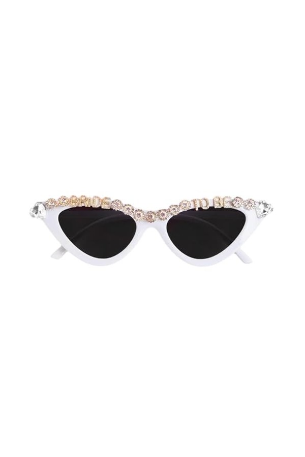 Bachelorette - Perles et collier - Lunettes de soleil en cristal - Pour lune de miel - Cadeau pour fête de fiançailles - Acce