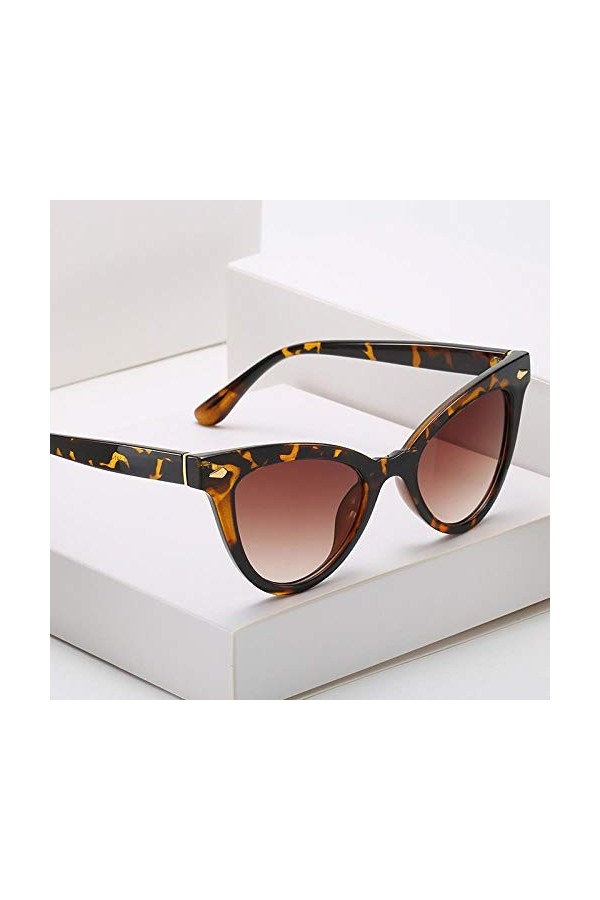 QINGZHOU Lunettes De Soleil,Lunettes De Soleil Oeil De Chat Tendance Mètre Ensemble Lunettes Street Shot Personnalité Lunette