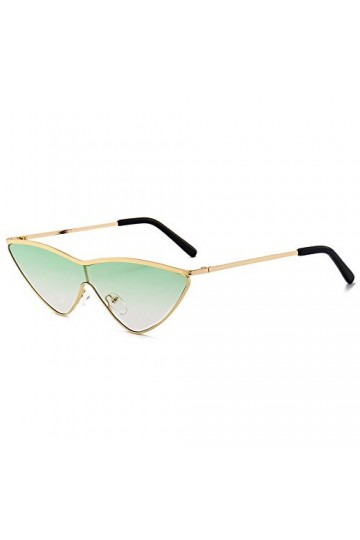 Lunettes De Soleil, Lunettes De Soleil Oeil De Chat Gradient One Piece Lunettes De Soleil Triangle Mode Femme, C5 Vert